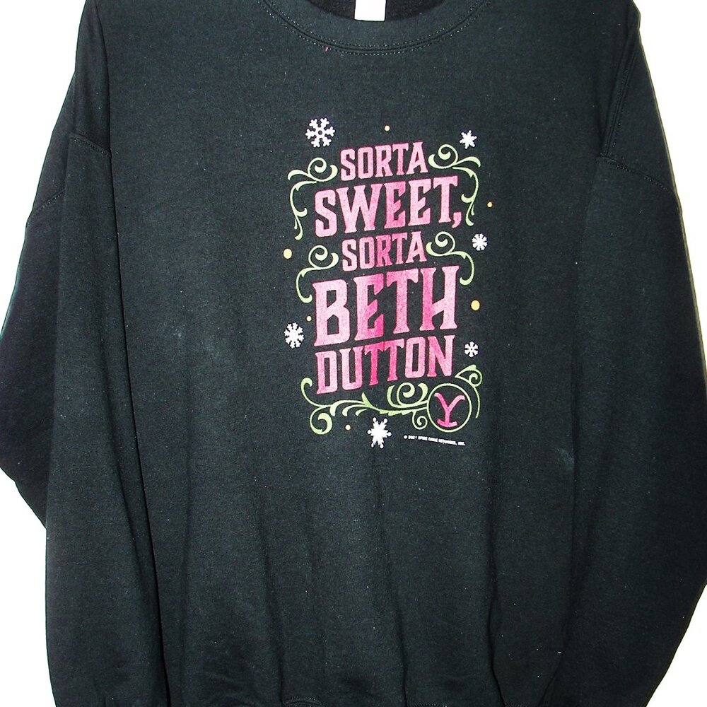 2 XL Gildan Sweatshirt Yellowstone ( Sorta Sweet Sorta Beth Dutton ) 2021 Spike